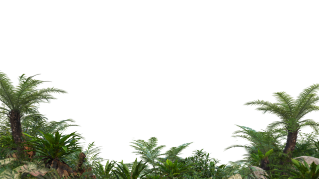 Trees separate the background, decor, decoration