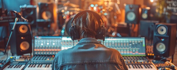 Strategic room in a music industry setting, discussing album launches, tour dates, and digital streaming tactics