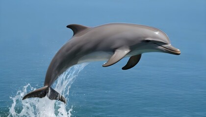 A dolphin icon leaping out of the water upscaled_2