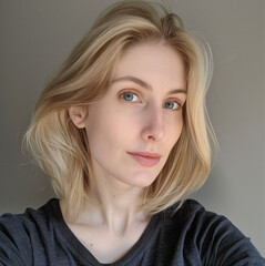 Fototapeta premium A picture of a normal woman who is 30 years old, A 30-year-old model is very beautiful