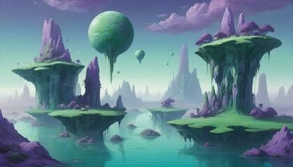 A surreal dreamscape with floating islands and sur upscaled_20