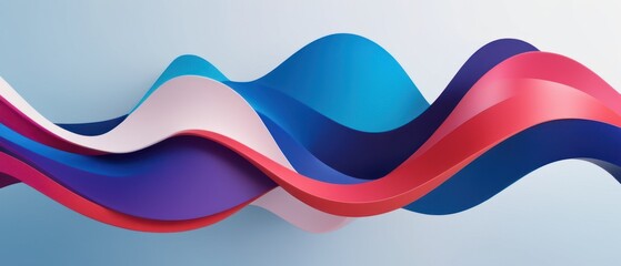 Fototapeta premium A colorful wave background