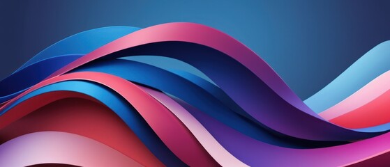 Fototapeta premium A colorful wave background