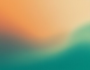 Obraz premium Urban Essence: Teal Green Orange Beige Noise Texture Backdrop