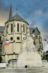 The Saint-Martin church located in the town of Pau, in the French department of...