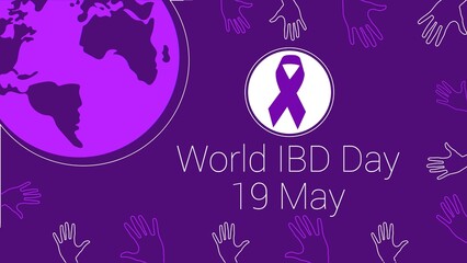 World IBD Day web banner design illustration 