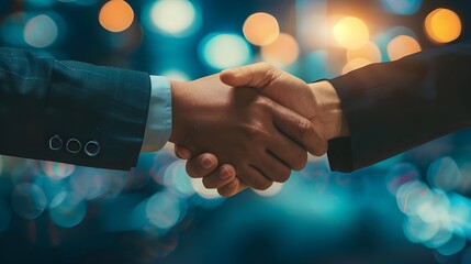 Businessmen making handshake with partner, greeting, dealing, merger and acquisition, business cooperation concept, for business