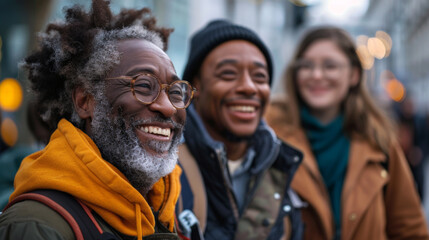 people laughing together
