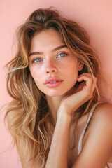 Obraz premium A beautiful girl is posing