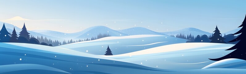 Naklejka premium snowy mountains background