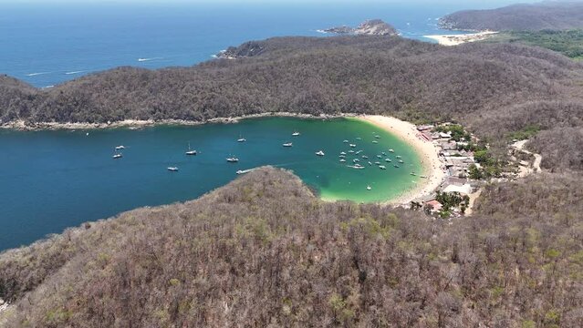 Huatulco National Park in Oaxaca, boasting incredible beaches and nature in its mountains