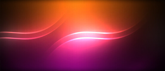 A liquid purple and amber background with an electric blue wave resembling automotive lighting. Lens flare adds a touch of magenta to the sky