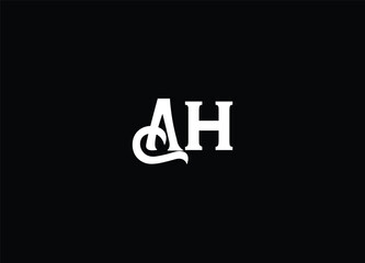 AH creative initial logo design and monogram logo
