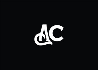 AC creative initial logo design and monogram logo
