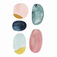 Naklejka premium Abstract Shapes for Modern Design Generative AI