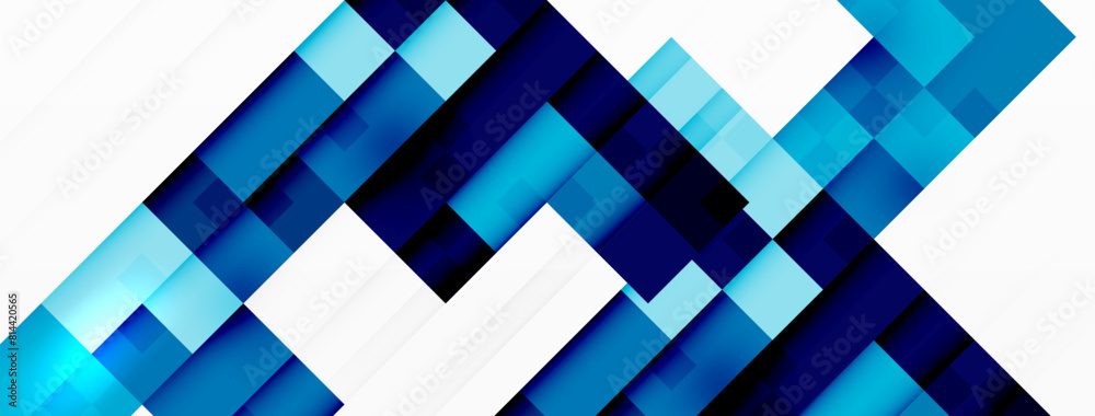 Aufkleber the colorful letter x consists of blue squares on a white background, creating a vibrant and eyecatc