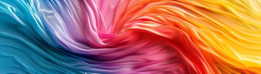Obraz premium Abstract textured background in pride colors, vibrant swirls, softfocus, studio lighting