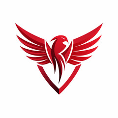 Modern and minimalist Eagle logo vector illustration 