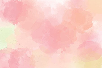 水彩背景_テクスチャ_女性らしい暖色とキラキラした金箔