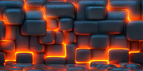 Obraz premium Abstract 3d background with squares