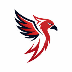 Modern and minimalist Eagle logo vector illustration 