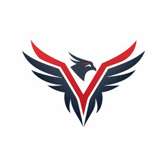 Obraz premium Modern and minimalist Eagle logo vector illustration 