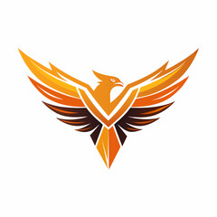 Modern and minimalist Eagle logo vector illustration 