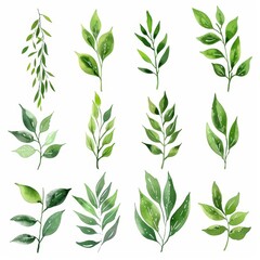 Whimsical Willow Tree Icon Set for Nature Inspired Designs Generative AI