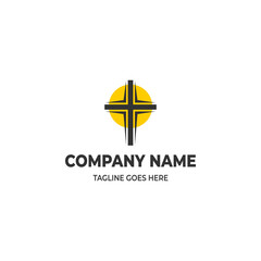 simple cross logo vector illustration