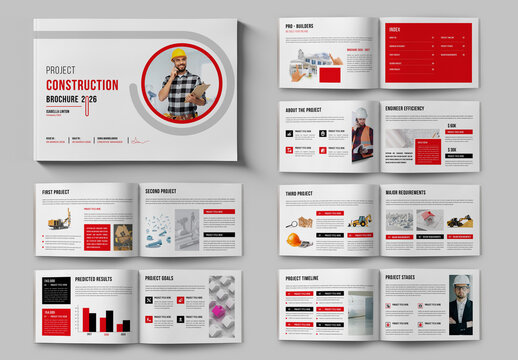 Construction Brochure Template Landscape