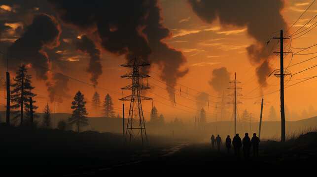 The video captures the essence of power distribution through electric poles. Electric poles, standing robustly, form the backbone of a system that delivers vital electricity across regions.