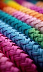 Obraz premium colorful scarves on a stall