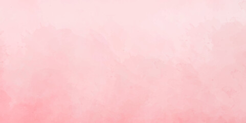 Abstract pink and white background with spotlight border and watercolor painted old grunge or smoke texture. black wall, stone texture for the background. beautiful pink watercolor grunge.