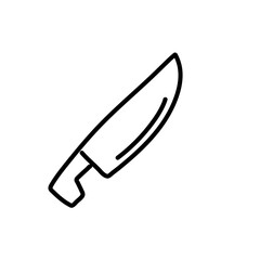 Hand drawn knife 