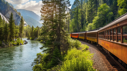 Scenic train travel provides a peaceful retreat from the hustle and bustle of everyday life,...