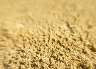 yellow sand texture with focus in the middle of the frame
