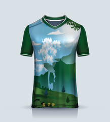 Soccer jersey template sport t shirt design