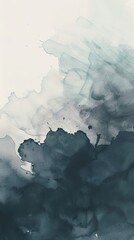 Fototapeta premium Watercolor Landscape Abstract Background for Creative Projects Generative AI