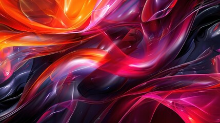 Abstract blue background with swirling smoke patterns