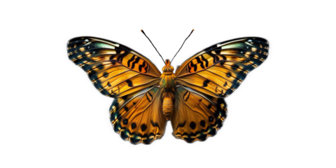 vivid detailed beautiful butterfly transparent as a graphic resource
