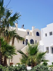 White house in Santorini.
