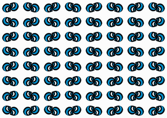 blue and black bows repeat pattern on white background, replete pattern image illustration design for fabric printing