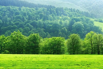 Obraz premium Vibrant Green Grass Field Perfect for Showcasing Products