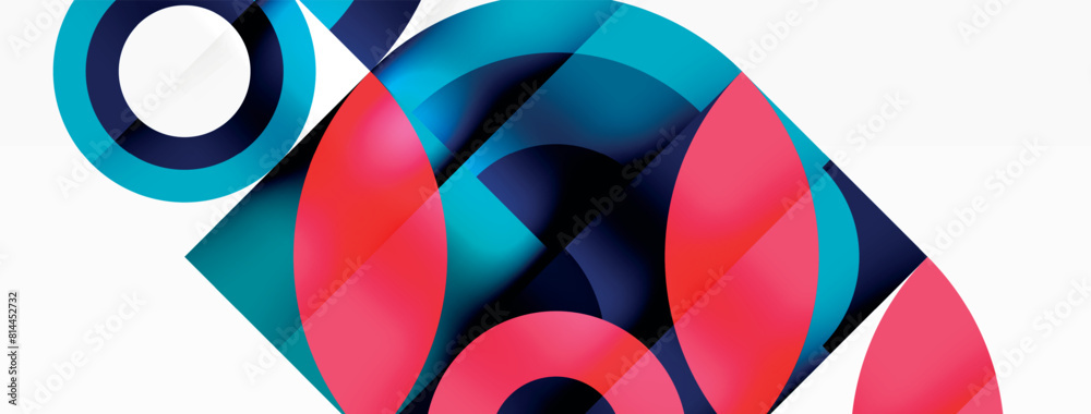Poster An electric blue chameleon with a vibrant magenta circle on its head showcases an intricate pattern of tints and shades, creating a mesmerizing work of art in perfect symmetry when viewed up close
