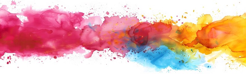 colorful splash watercolor illustration