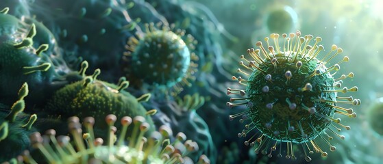 Obraz premium Simian Varicella Virus SVV