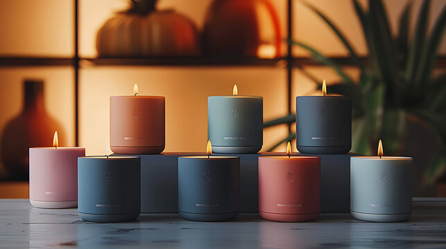mockup packaging vela olor caf&eacute;, vela artesanal olor madera, branding vela ecol&oacute;gica