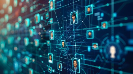 Digital Recruitment Fair for Businesses and Prospective Employees Connecting in Online Networking and Communication Concept