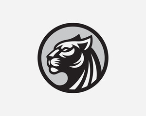 Panther modern logo, emblem design editable for your business.Jaguar vector illustration.
