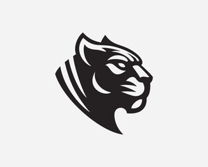 Panther modern logo, emblem design editable for your business.Jaguar vector illustration.